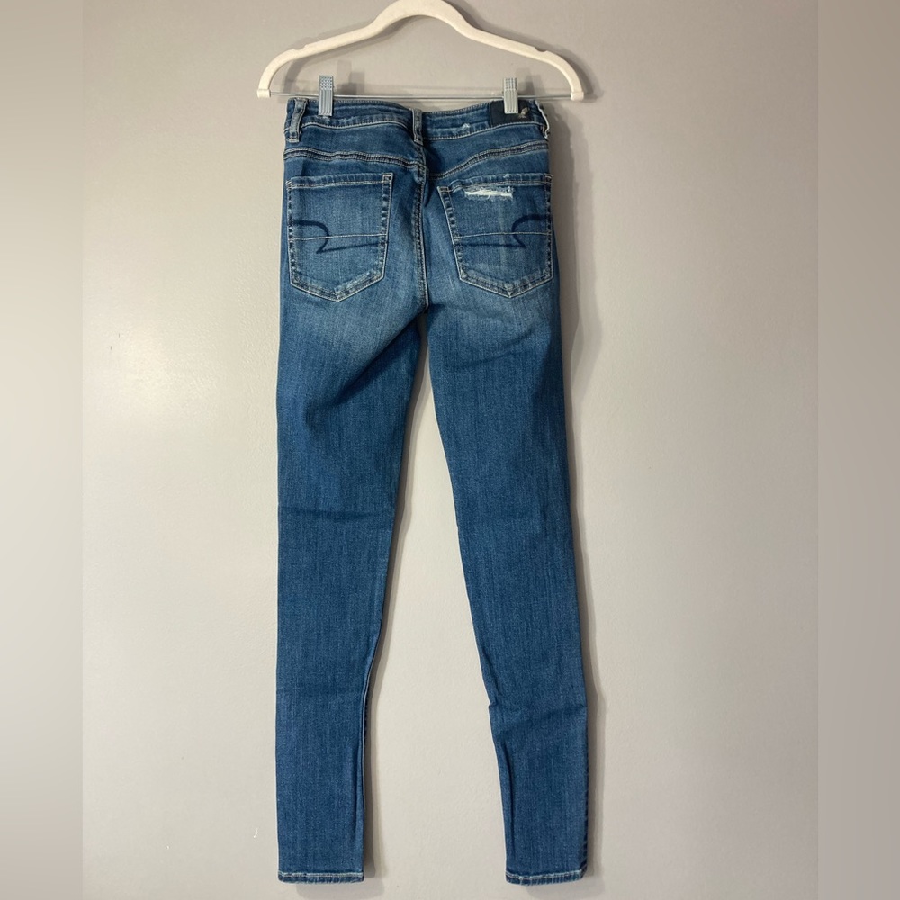 American Eagle Outfitters Denim
Superstretch High-rise Jegging 
Size 4 
Cotton - Picture 3 of 13